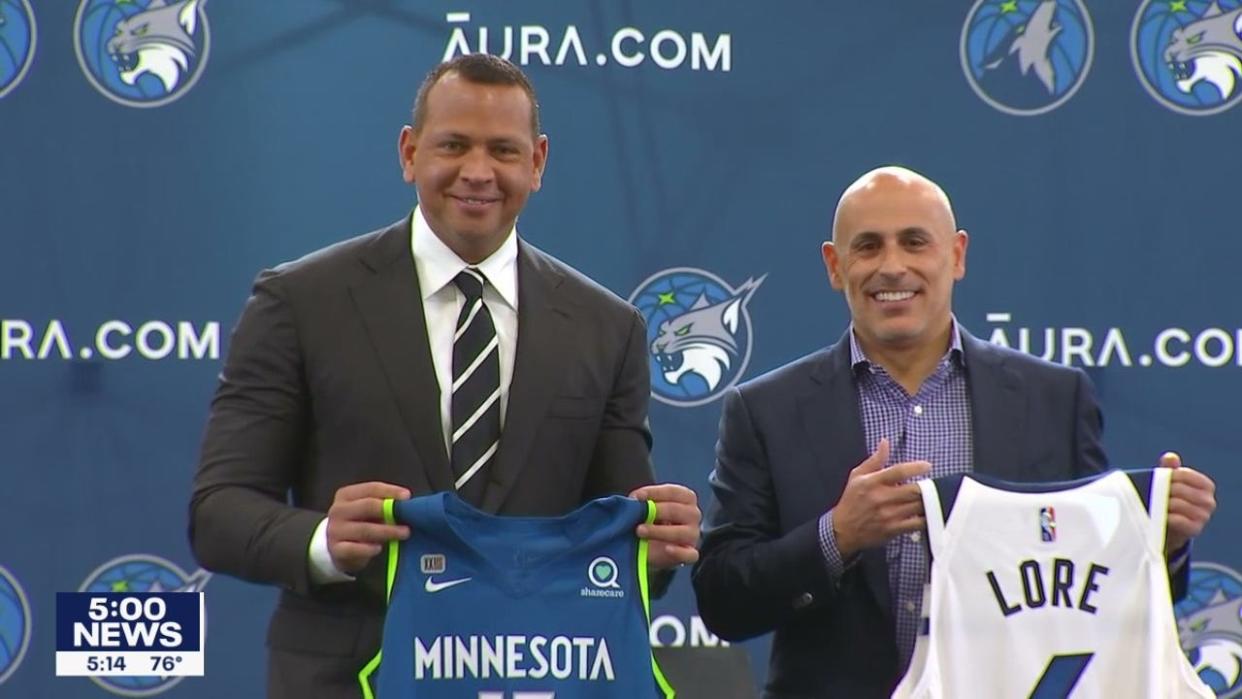 <div>Alex Rodriguez and Marc Lore were introduced as the new owners of the Minnesota Timberwolves and Lynx on Monday at media day.</div>