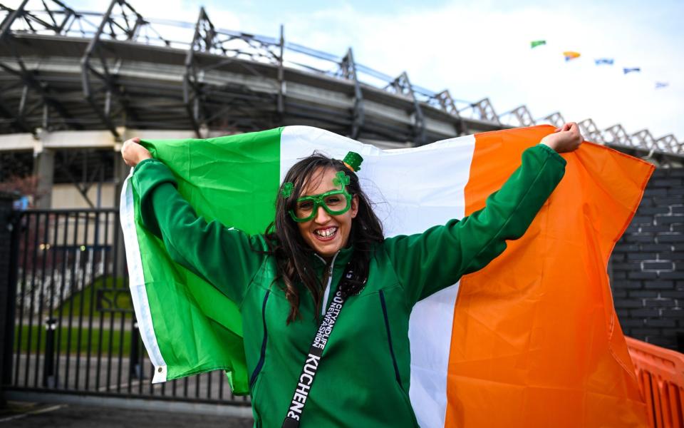 Irish fan at Murrayfield - Getty Images/Harry Murphy