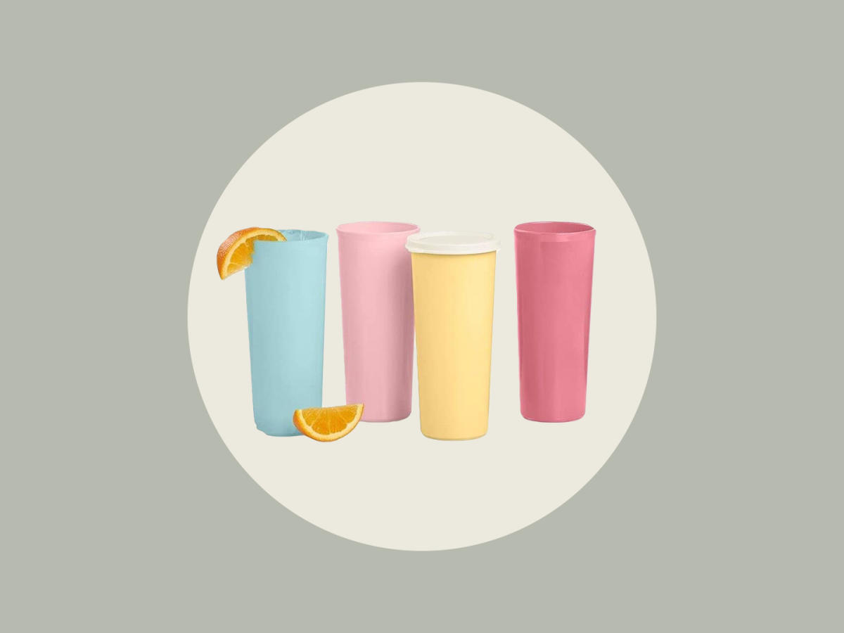 Tupperware 16 OZ Tumbler Set Pastel Colors Set of Four -  in 2023