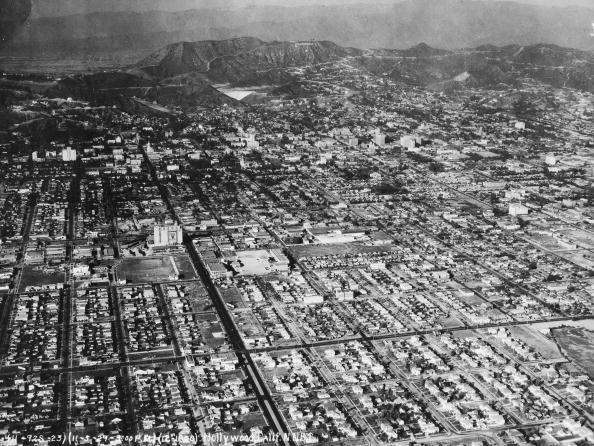 <p>This aerial view of Hollywood in November 1929 proves just how residential it was before more buildings started popping up all over the city. </p>