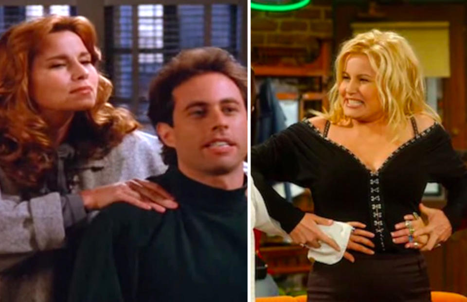 On Seinfeld, the iconic Jennifer Coolidge played Jerry's masseuse girlfriend Jodi whom he was desperate for a massage from. A decade later, she played Monica and Rachel's friend who developed a terrible British accent after living in the UK. 