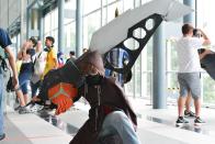 <p>Cosplayers at the Suntec Convention Centre for this year’s Anime Festival Asia Singapore. (Sharlene Sankaran/ Yahoo Singapore) </p>