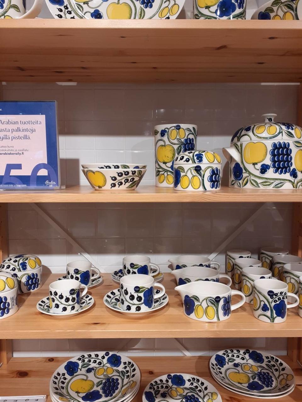 Arabia, antigua marca de porcelana y cerámica finlandesa.