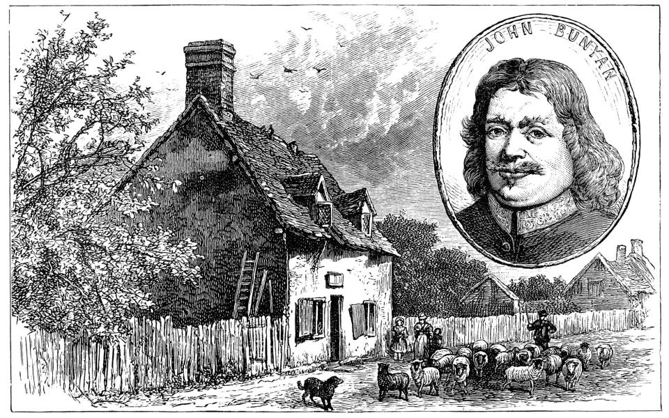 John Bunyan who was born in Elstow, just outside Bedford - getty