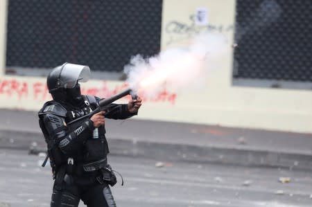 Protests against Ecuador's President Lenin Moreno's government in Quito