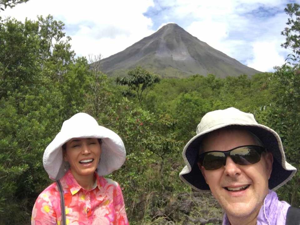 Chris and Galina in the jungle in Costa Rica.