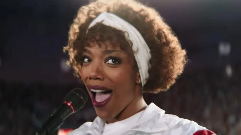 Naomi Ackie as Whitney Houston in 'I Wanna Dance With Somebody' (Sony)