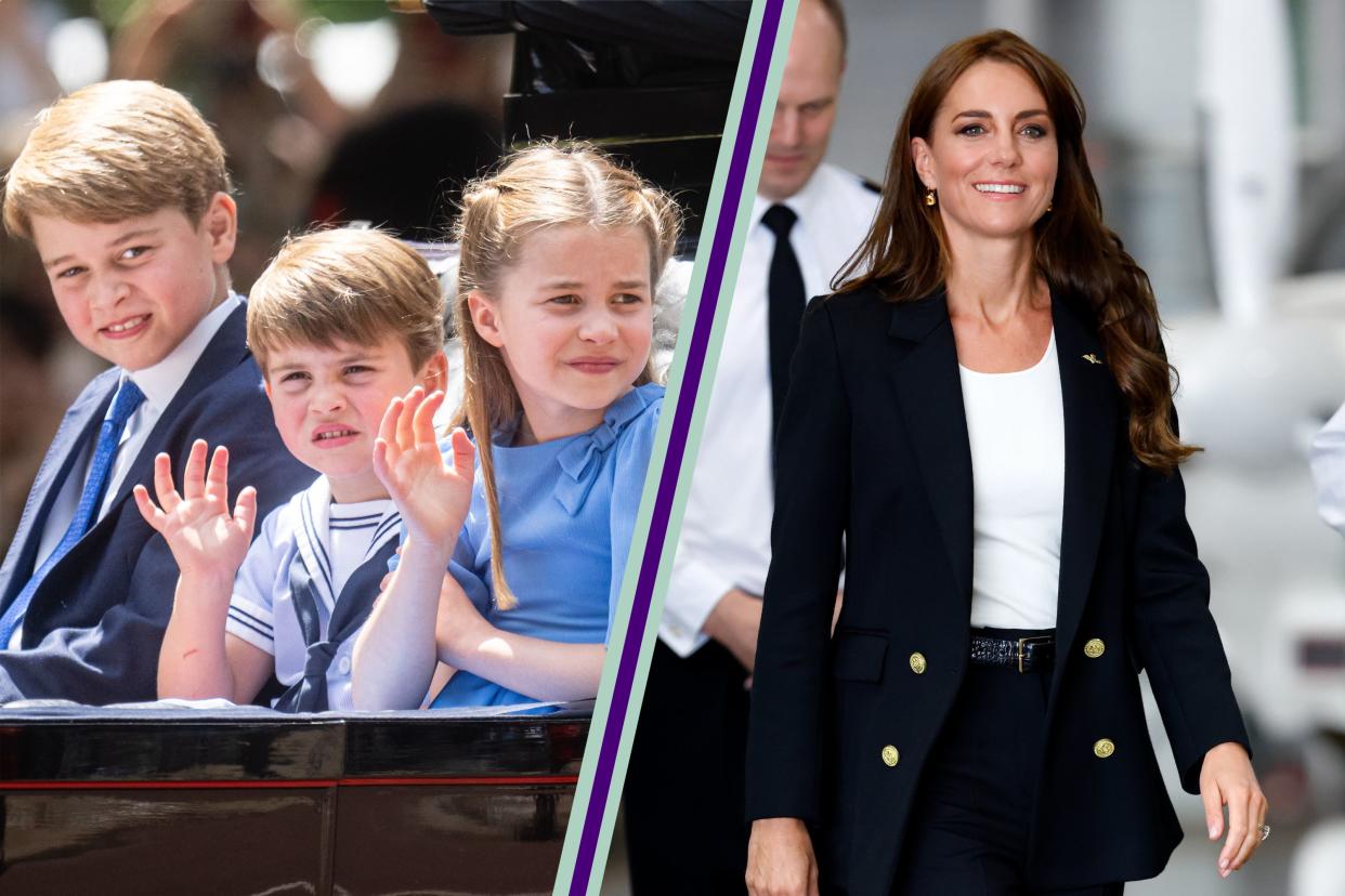  Kate Middleton, Prince George, Princess Charlotte and Prince Louis. 