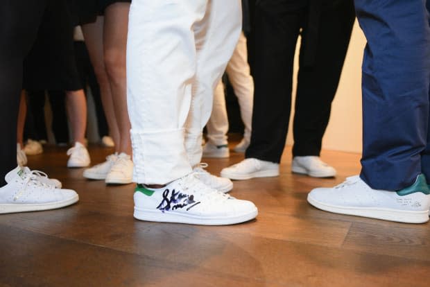Guests wearing Stan Smiths at the book launch of "Stan Smith: Some People Think I'm A Shoe." Photo: Andrew Toth/Getty Images