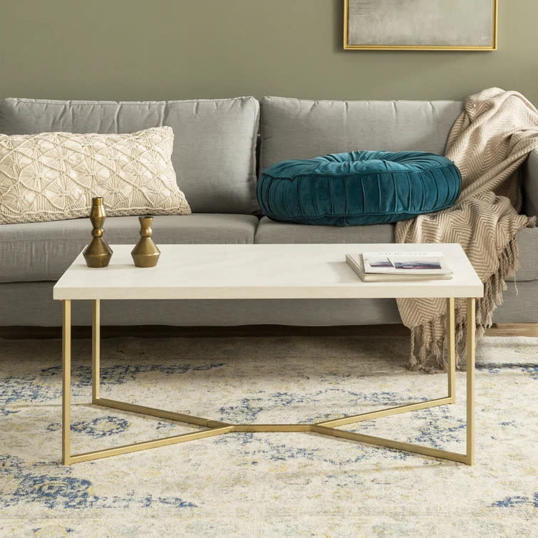 Maksymilian Legs Coffee Table. Image via Wayfair.