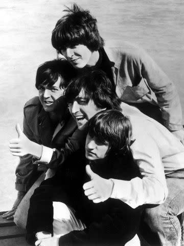 <p>ullstein bild via Getty</p> George Harrison, Paul McCartney, John, Lennon, Ringo Starr