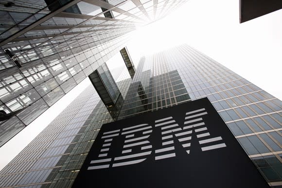 A view looking up at IBM's Global Center for Watson IoT in Munich, Germany.