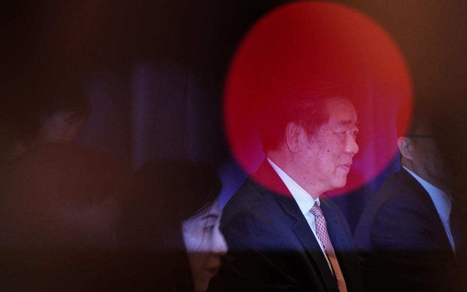 China's Vice Premier He Lifeng, photographed at the start of meeting with US Treasury Secretary Janet Yellen on November 9