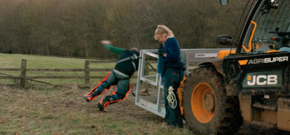 Clarkson's Farm star Kaleb Cooper got injured by his own safety equipment on the show.