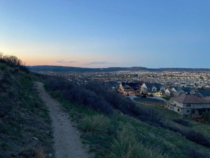 trail running castle rock