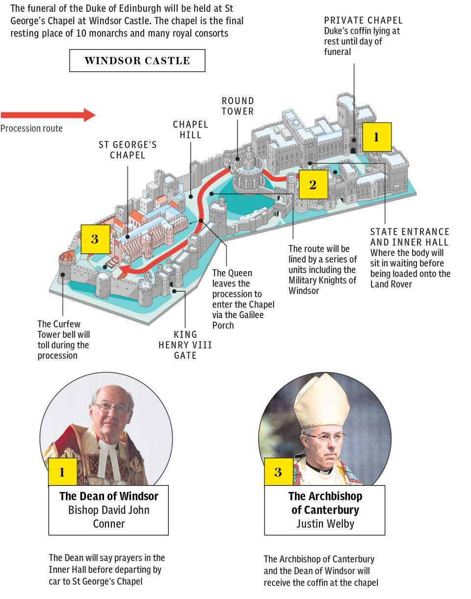 Prince Philip funeral: Windsor Castle (stage 1)