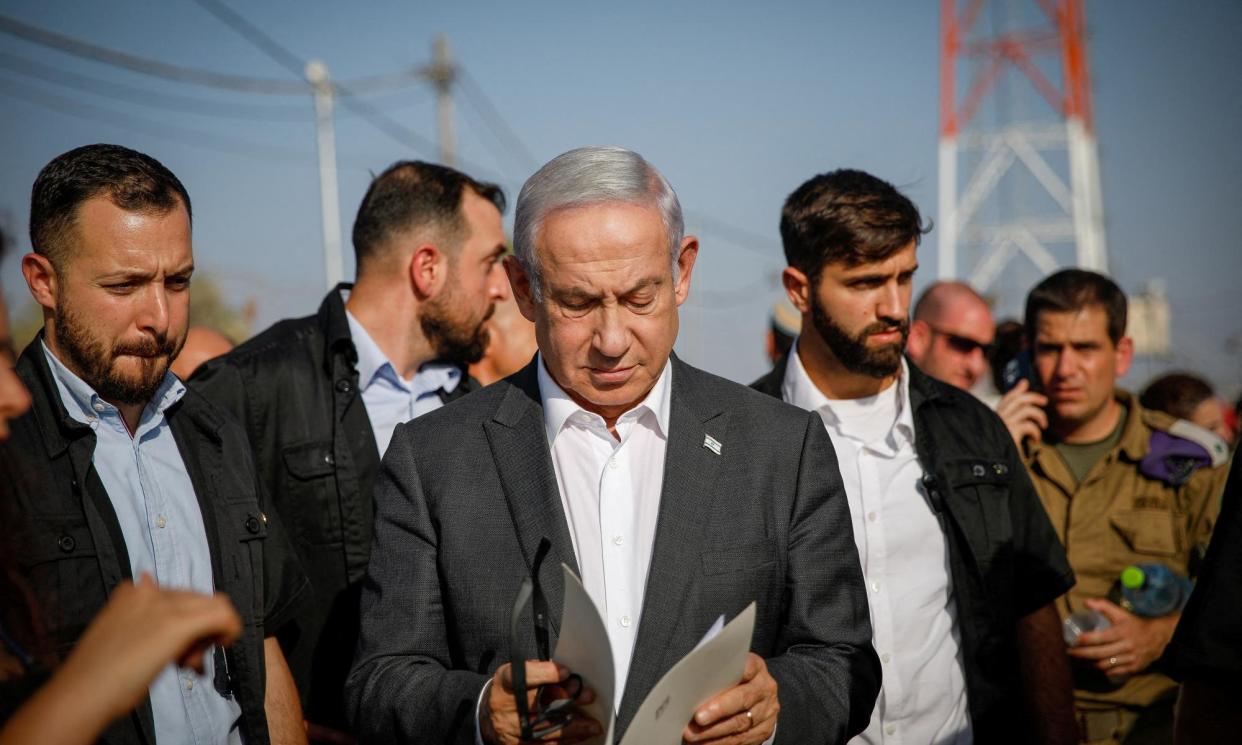 <span>Israeli prime minister Benjamin Netanyahu has said he will fight expected US sanctions on IDF battalion Netzah Yehuda.</span><span>Photograph: Reuters</span>