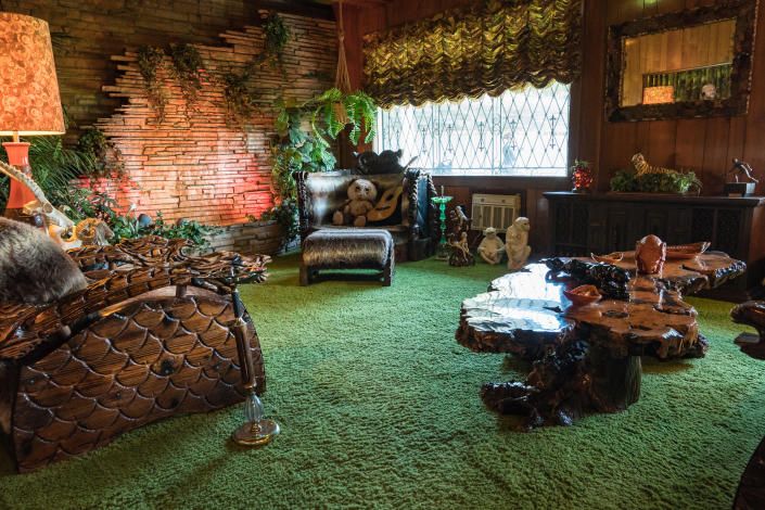 The famous Jungle Room at Graceland.