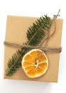 <p>Oranges are such a festive accent during the holidays, whether they're used as decorations, in recipes, or dried to use as fragrant gift toppers.<br></p><p><strong>Get the tutorial at <a href="http://smashedpeasandcarrots.com/how-to-make-dried-orange-slices/" rel="nofollow noopener" target="_blank" data-ylk="slk:Smashed Peas & Carrots;elm:context_link;itc:0;sec:content-canvas" class="link ">Smashed Peas & Carrots</a>. </strong> </p>