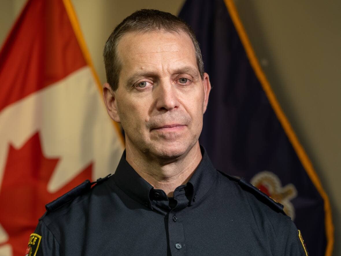 Ottawa police Chief Eric Stubbs is seen in this photo on Nov. 17, 2022, the day he took over the job. (Francis Ferland/CBC - image credit)