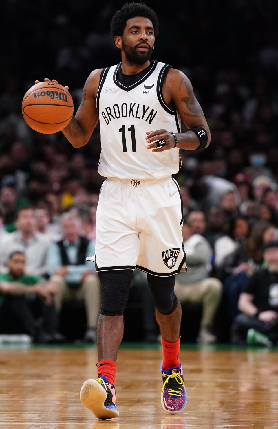 Kyrie Irving during the Nets' first-round series against the Celtics.