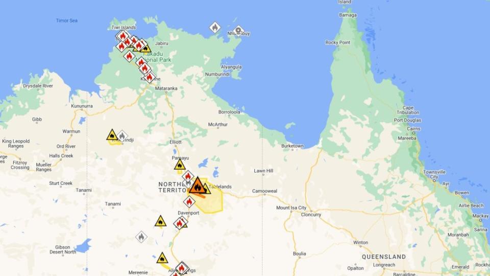 NT Fire in Tennant Creek. Picture PFES.JPG