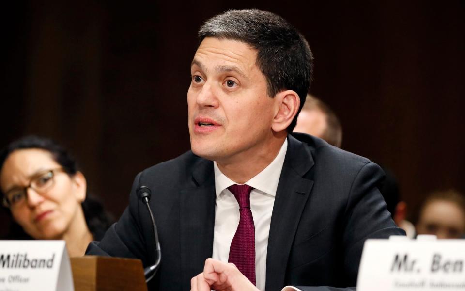 David Miliband, former Foreign Secretary and now chief executive of the International Rescue Committee - Getty