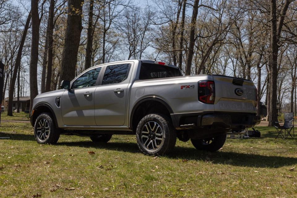 2024 ford ranger staged outside near the woods near dexter, michigan