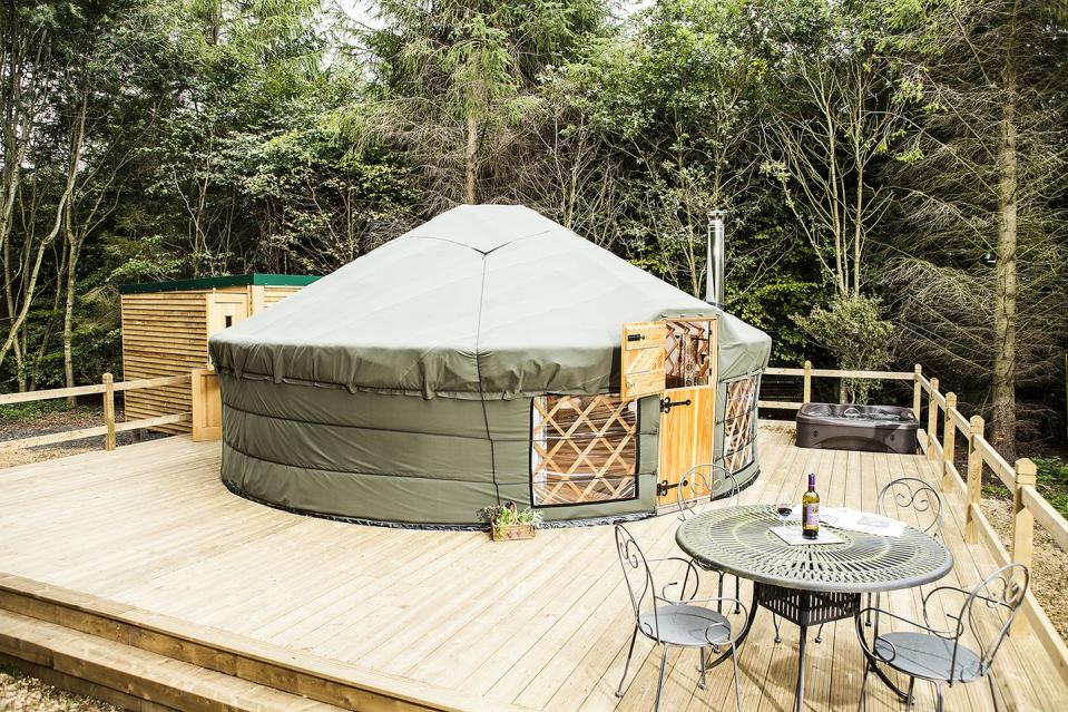 <p>Planning a romantic weekend away? Situated in the Yorkshire Pennine hills, this charming yurt is glamping at its finest. Inside, there's a log stove, private kitchen, a bathroom, hot-tub and a lovely dining area. Brilliant to consider if you want the camping experience without the fuss of putting up a tent. </p><p><a class="link " href="https://go.redirectingat.com?id=127X1599956&url=https%3A%2F%2Fwww.airbnb.co.uk%2Frooms%2F4321811&sref=https%3A%2F%2Fwww.housebeautiful.com%2Fuk%2Flifestyle%2Fproperty%2Fg33805744%2Fairbnb-quirky-listings-uk%2F" rel="nofollow noopener" target="_blank" data-ylk="slk:BOOK NOW;elm:context_link;itc:0;sec:content-canvas">BOOK NOW</a></p>