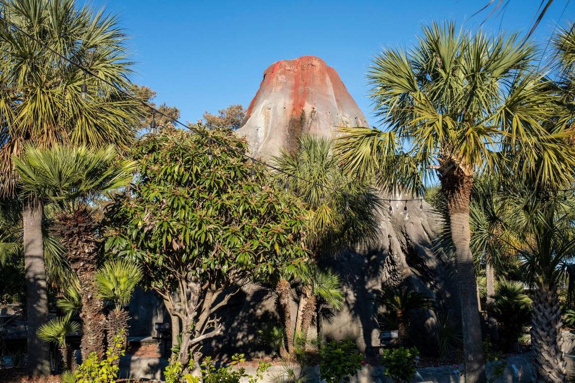 Hawaiian Rumble Golf, with it’s volcano is a popular mini-golf location in North Myrtle Beach, S.C. Dozens of popular mini-golf courses provide a variety of opportunities for play. December 1, 2022. JASON LEE/JASON LEE