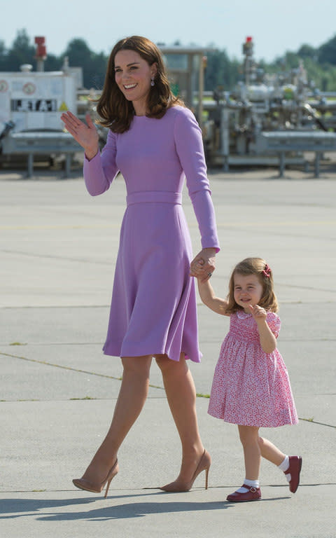 The duchess and her daughter Princess Charlotte - Credit: JULIAN SIMMONDS