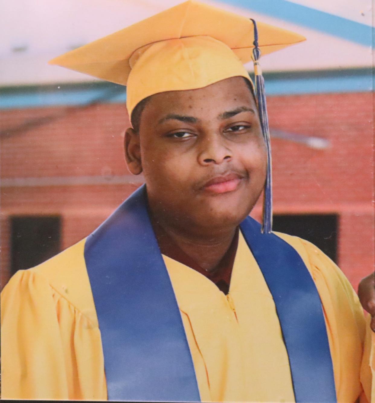 A photo of Sean Harris displayed at his home in Central Nyack June 9, 2023. Harris died after Clarkstown police went to the house based on a call from a social worker.