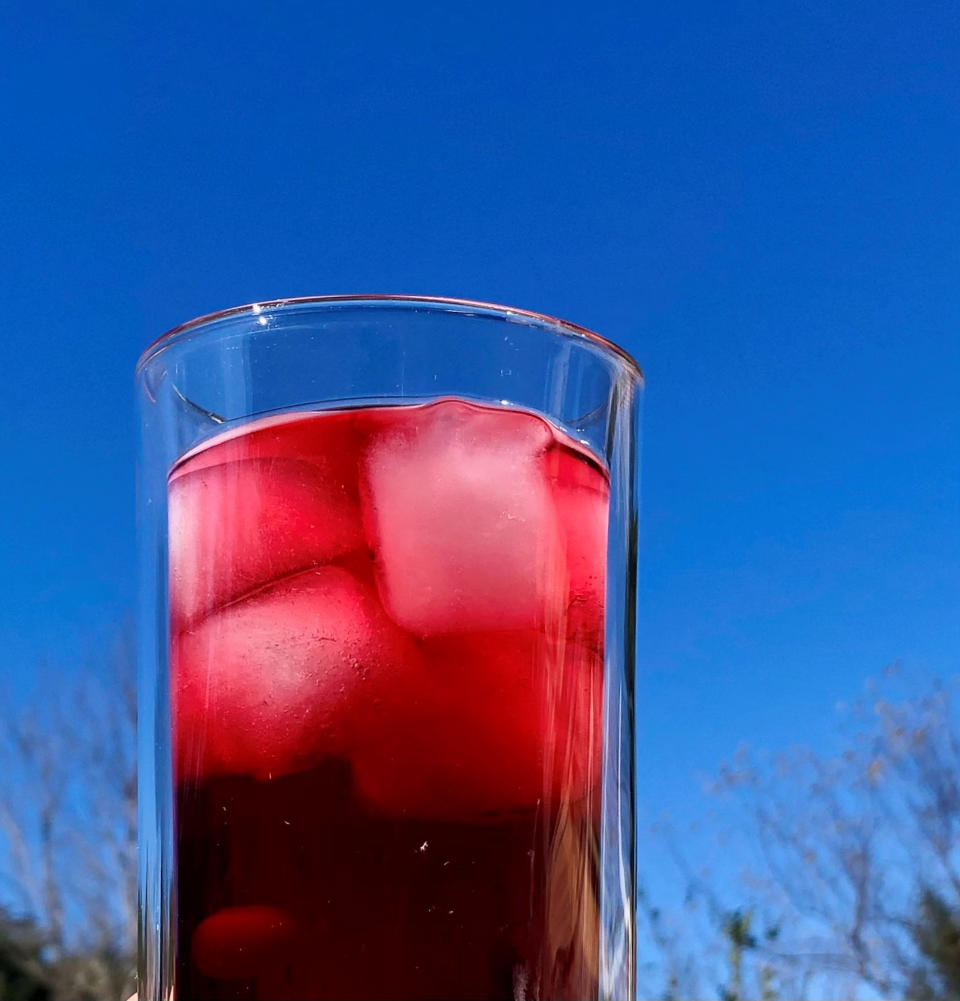 Gorgeous red hibiscus tea can be 