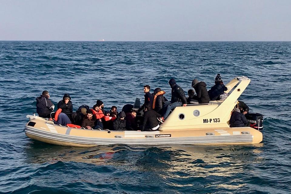 Boat carrying 34 migrants intercepted by Border Force officials off coast of Dover