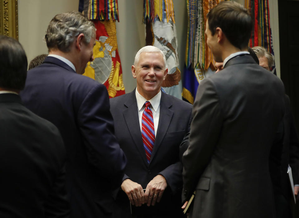 Mike Pence,Jared Kushner,Klaus Kleinfeld