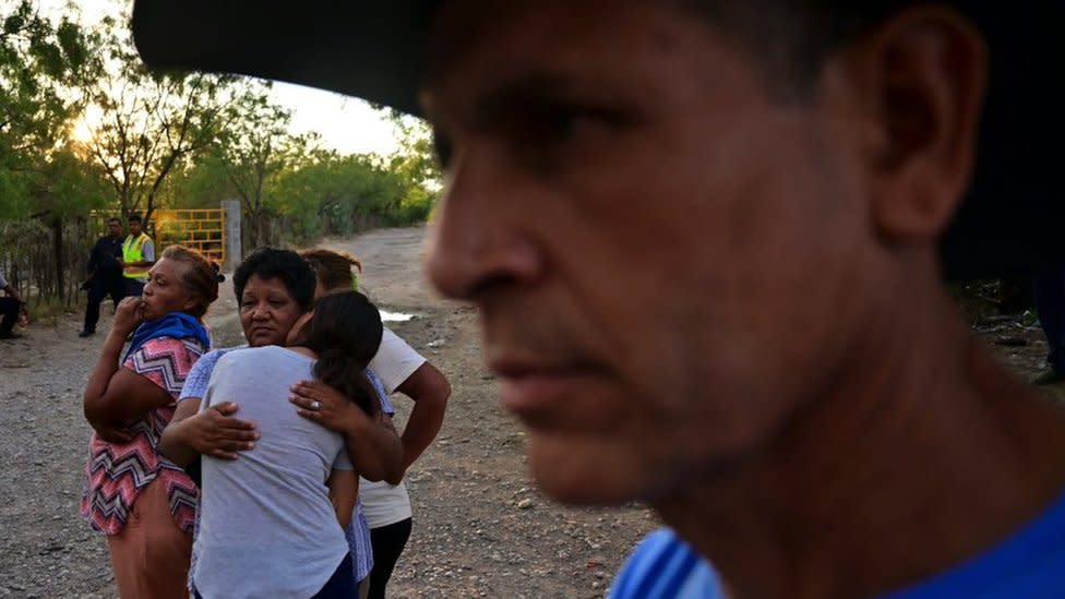 Familiares de mineros