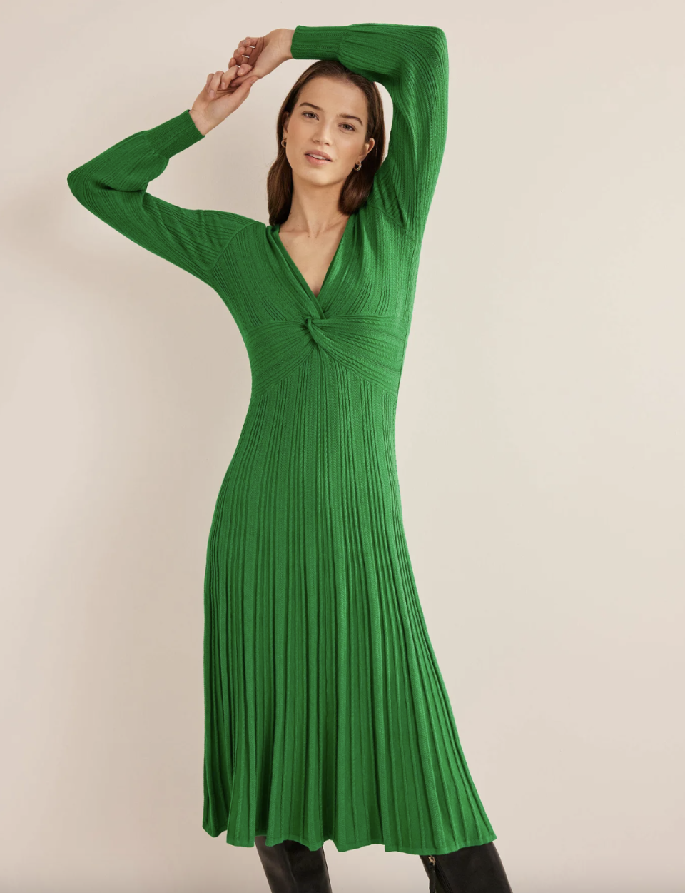 The vibrant green shade is fun, flattering and colourful. (Boden)