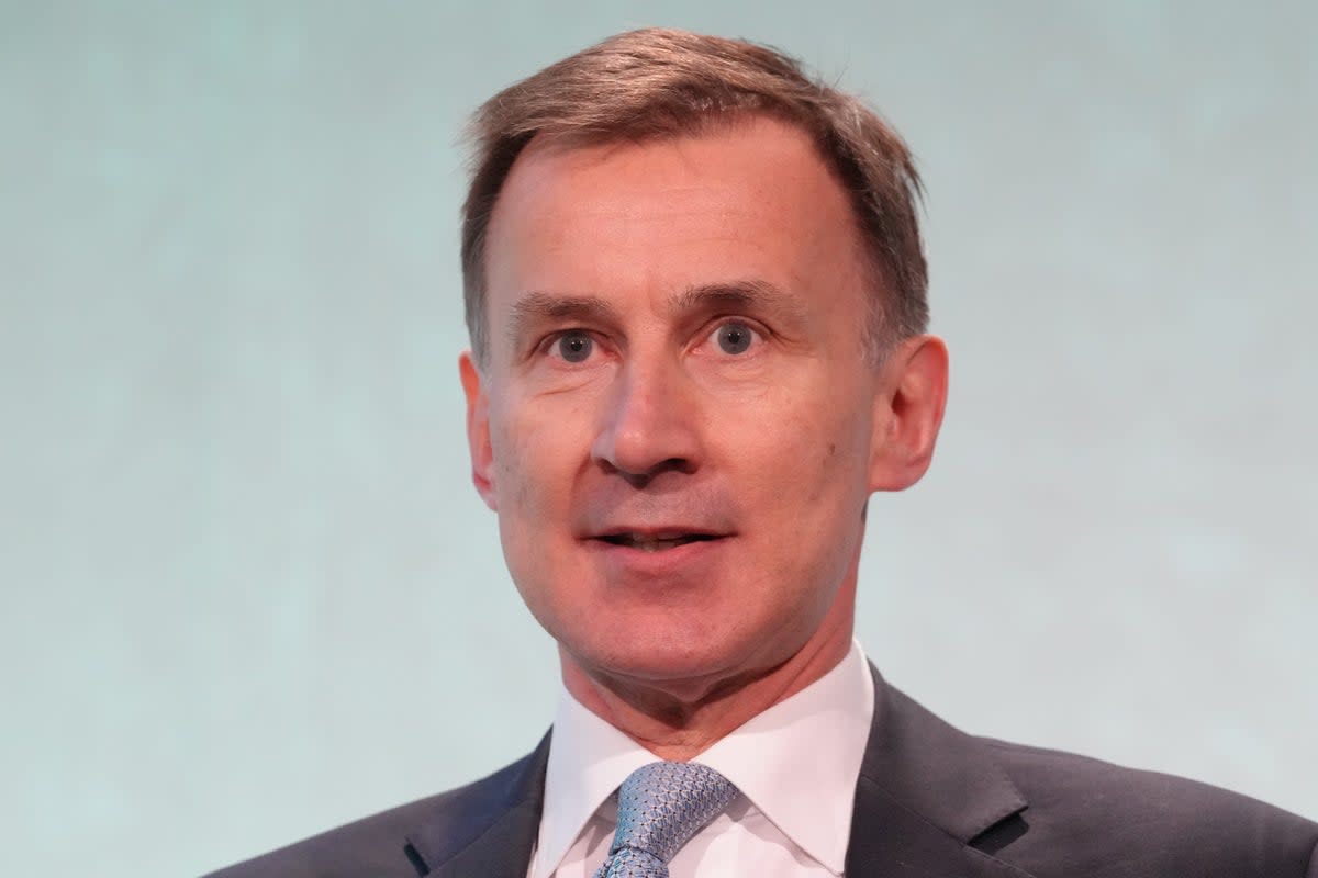 Jeremy Hunt has indicated a desire to cut tax ahead of his 2024 spring Budget  (PA Wire)