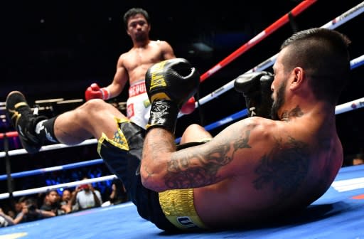 Manny Pacquiao is sizing up his options after his defeat of Argentina's Lucas Matthysse