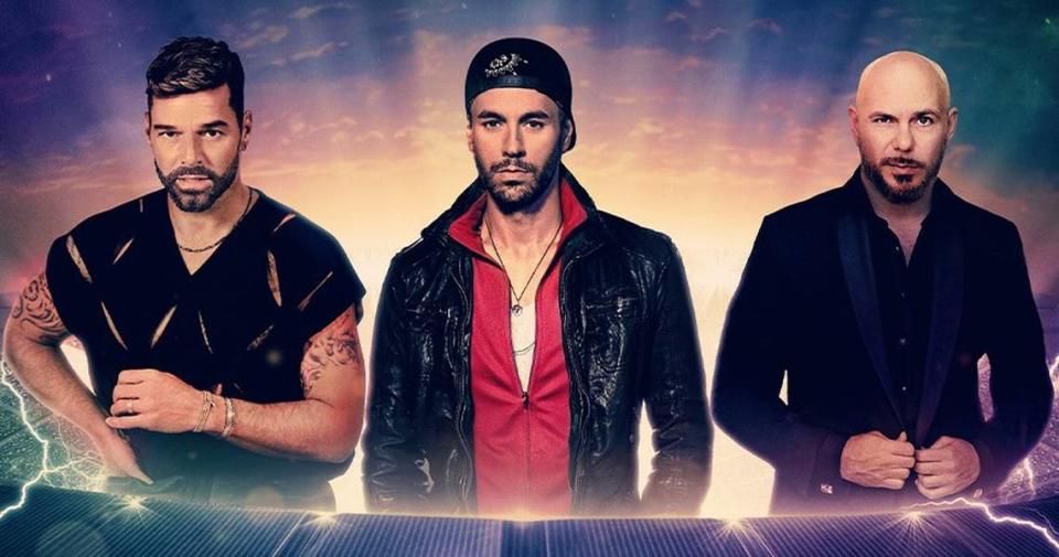 Enrique Iglesias, Ricky Martin and Pitbull will bring their Trilogy Tour to the T-Mobile Center on Feb. 17.