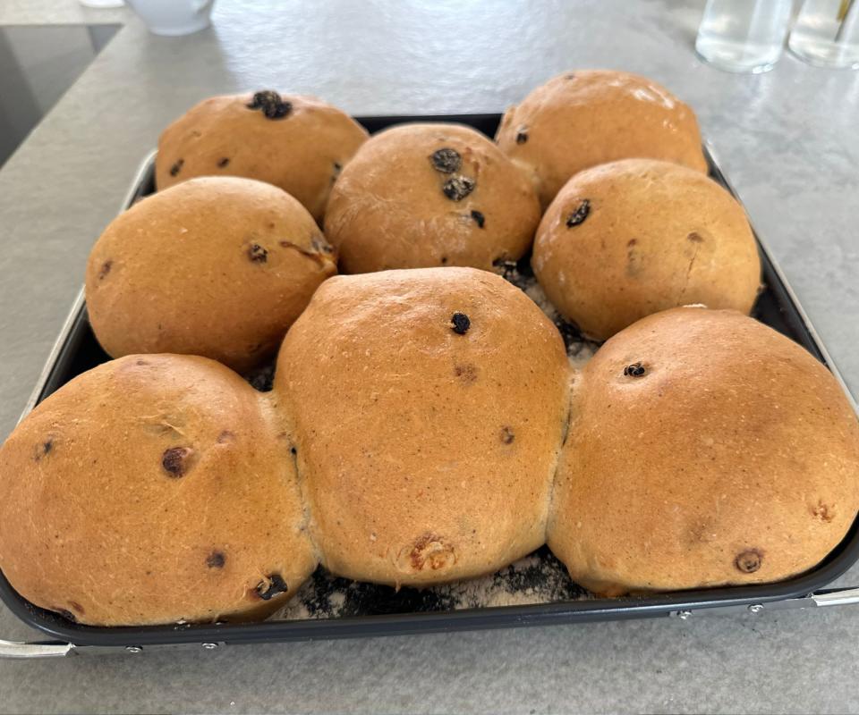 Fruit buns made in the Ninja Combi Multicooker