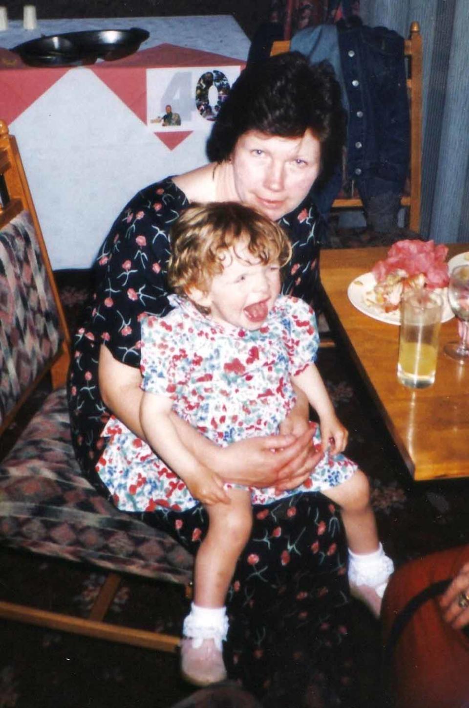 Amy as a child with mum Christine (PA Real Life)