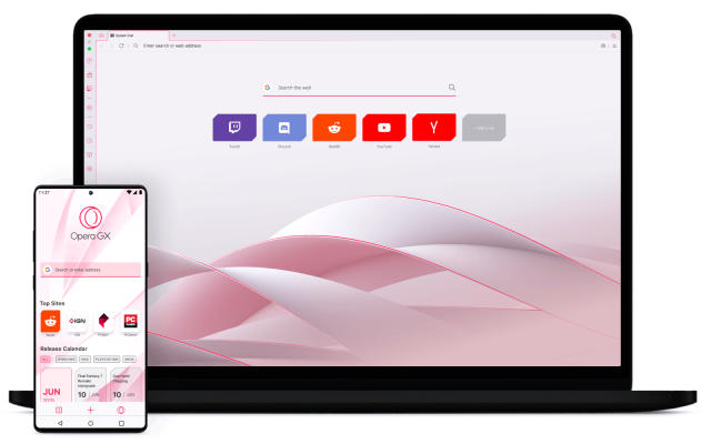 A new web browser to game on, Opera GX now available on mobile