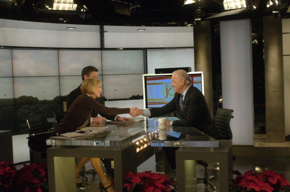 Then-Vice President Joe Biden speaking to MSNBC’s Mika Brzezinksi and Joe Scarborough. NBC Newswire/NBCUniversal via Ge