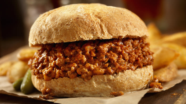 Sloppy Joe sandwich