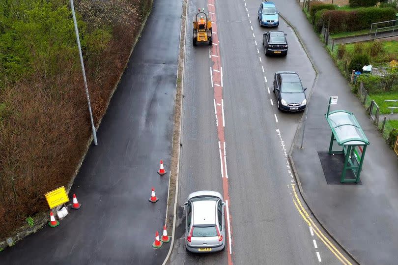 Road and cycle lanes