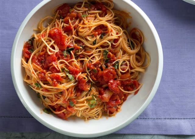 Tomato and Garlic Pasta | Photo by Allrecipes Magazine