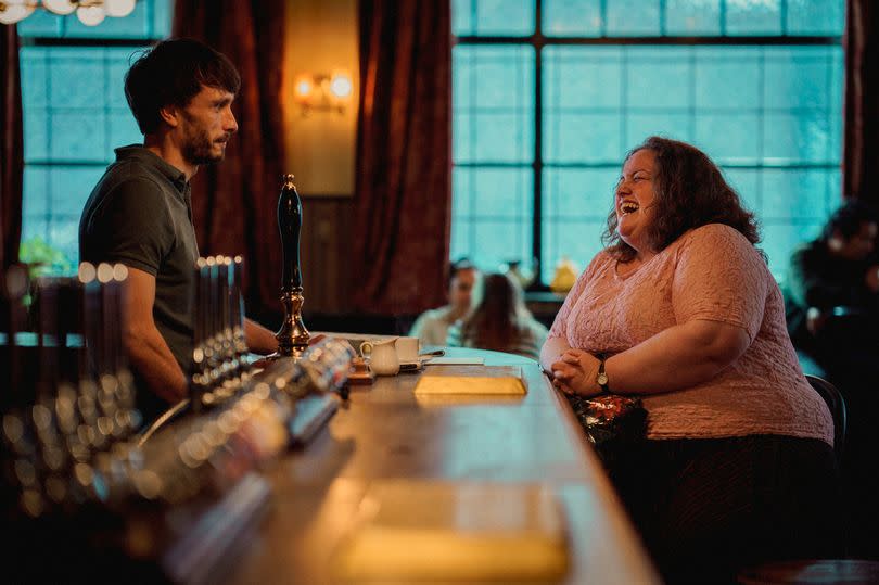 In the series, Martha and Donny meet in the bar where he works