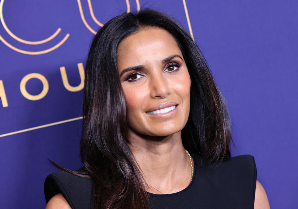 Padma Lakshmi explains why it's easier to pose nude with a woman photographer. (Photo: David Livingston/Getty Images)