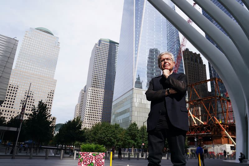 Architect Daniel Libeskind poses for a portrait at the 9/11 Memorial site